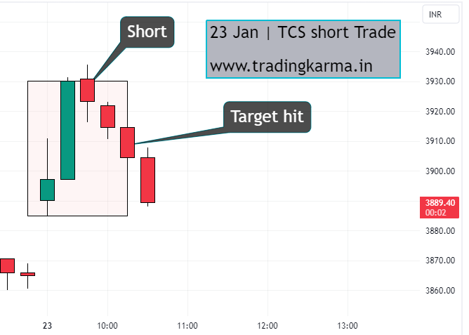 TCS daily chart