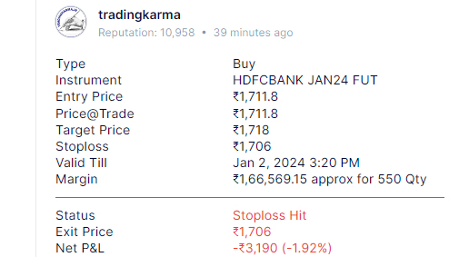 intraday trade